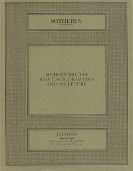 Item #75-0464 Modern British Paintings, Drawings and Sculpture, 1987. Auction #0631. Lot #s...