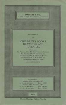 Item #75-0627 Children's Books, Drawings and Juvenilia, London. No Sale Number. Lot #s 1-764....