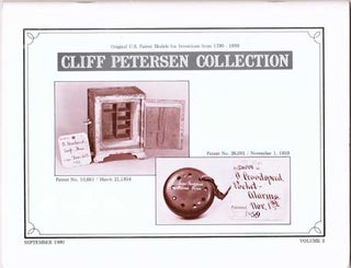 Item #75-0688 Cliff Peterson Collection, Original U.S. Patent Models for Inventions from...