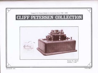 Item #75-0691 Cliff Peterson Collection, Original U.S. Patent Models for Inventions from...