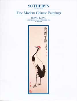 Item #75-0716 Fine Modern Chinese Paintings. November 19, 1986. No Sale Number. Lot # 1-100....