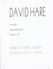 Item #75-0787 David Hare: New Sculpture, 1955. James Weeks, New York.