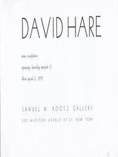 Item #75-0787 David Hare: New Sculpture, 1955. James Weeks, New York