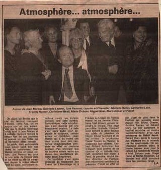 Item #75-0895 Atmosphère... atmosphère, [1985]. Jean Marais, Paris