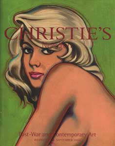 Item #75-0986 Post-War and Contemporary Art, Lot #s 1-192, Sale # 1407. Christie's New York