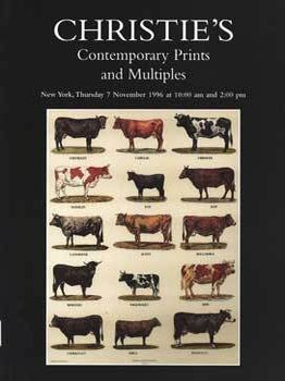 Contemporary Prints and Multiples, Lot #s 501-633 and 706-881, Sale #8526. Christie's.