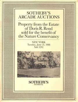 Item #75-1007 Property From The Estate Of Doris R. Rend Sold For The Benefit Of The Nature...