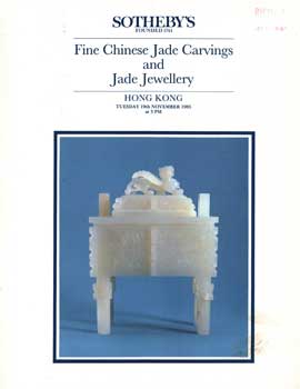 Item #75-1013 Fine Chinese Jade Carvings And Jade Jewellery, Lot #s 1-182, Sale Title: 'Jade' [no...