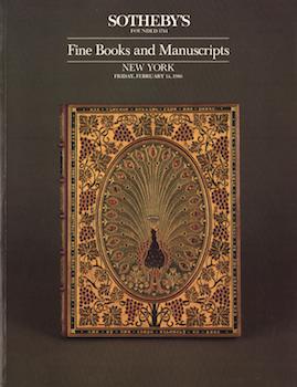 Item #75-1036 Fine Books and Manuscripts, lot #s 1-527, sale # 5432; sale date 2/14/1986. Sotheby's