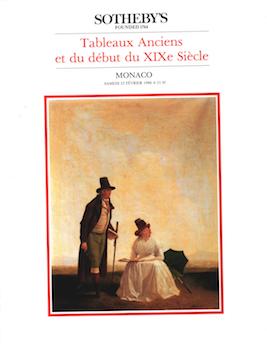 Item #75-1037 Tableaux Anciens et du XIXe Siecle, lot #s 201-336, sale # n/a; sale date...