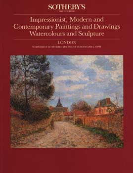 Item #75-1046 Impressionist, Modern And Contemporary Paintings and Drawings, Watercolours And...