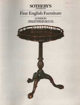 Item #75-1053 Fine English Furniture, lot #s 1-254, sale # 4241/4381A, sale date February 28 and...