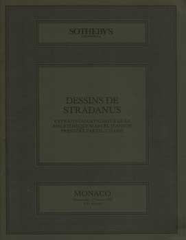 Item #75-1069 Dessins De Stradanus: Extraits Du Catalogue De La Bibliothque Marcel Jeanson...