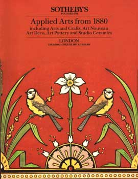 Item #75-1072 Applied Arts From 1880: Including Arts And Crafts, Art Nouveau, Art Deco, Art...