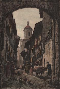Item #75-1301 "La Frontiere D'Espagne" [19th Century]. A. Daudenarde