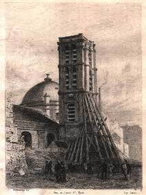 Item #75-1385 "Tour De l'Eglise Saint Roch" Alfred Alexandre Delauney