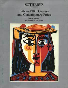 Item #75-1407 19th And 20th Century And Contemporary Prints, lot #s 1-840, sale # 5515; sale date...