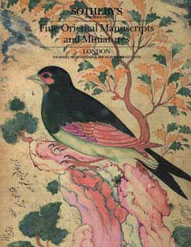 Item #75-1414 Fine Oriental Manuscripts And Miniatures, lot #s 1-415, sale # 6893; sale date...