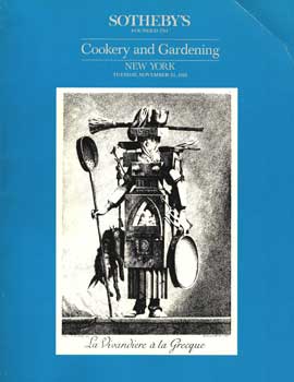 Item #75-1418 Cookery And Gardening, lot #s 1-498, sale # 5532; sale date November 25, 1986....