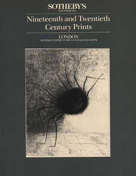 Item #75-1432 Nineteenth And Twentieth Century Prints, lot #s 1-513, sale # 5422; sale date June...