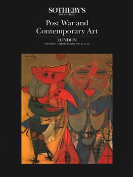 Item #75-1434 Post War And Contemporary Art, lot #s 601-694, sale # 7031; sale date December 4,...