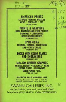 Item #75-1438 American Prints, Prints & Graphics, Ephemera, Books With Color Plates And...