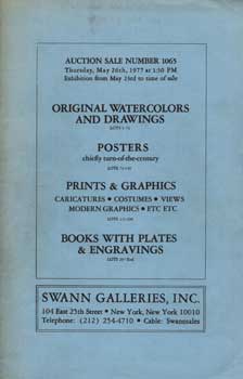 Item #75-1439 Original Watercolors And Drawings, Posters, Prints & Graphics, Books With Plates &...
