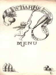 Item #75-1658 Menu card for dinner of Amicale Des Anciens Combattants Des 83e Et 283e R.A.L,...