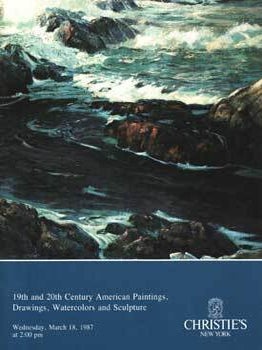 Item #75-1928 19th and 20th Century American Paintings, Drawings, Watercolors and Sculpture,...