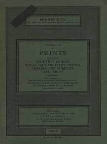 Item #75-1991 Catalogue of Prints, Including Sporting Prints, Naval and Military Prints,...