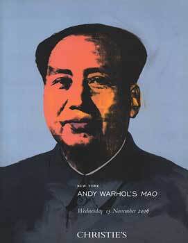 Item #75-2121 Andy Warhol's Mao, November 15, 2006, Lot #s 16, Sale #1725. Christie's