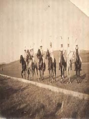 Item #75-2342 Photograph of English polo team from Gibraltar in Tangiers, 1930. French photograph