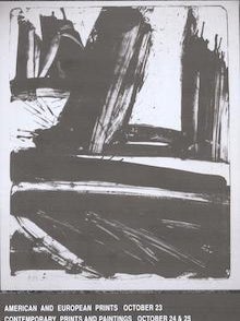 Item #75-2916 American and European Prints: October 23 Contemporary Prints and Paintings October...