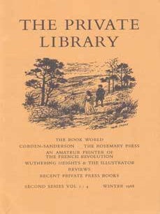 Item #75-3978 The Private Library, Second Series, Volume 1:4 Winter 1968. Roderick Cave, Geoffrey...