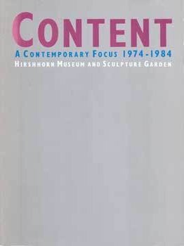 Item #75-4642 Content: A Contemporary Focus 1974-1984. Oct. 4, 1984 - Jan. 6, 1985. Hirshorn...