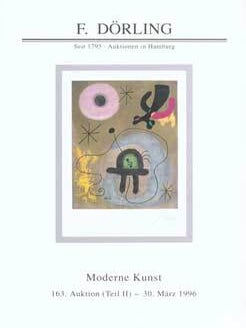 Item #75-4822 Moderne kunst, Auktion Teil II. Mar. 30, 1996, Sale # 163, Lot #s 200 - 747. F....