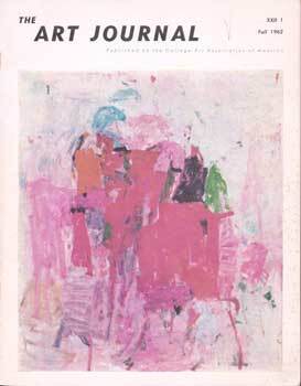 Item #75-5224 The Art Journal, Fall 1962 Vol. XXII No. 1 (Themes: Legacy of Bauhaus; Leger's...