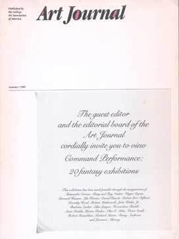 Item #75-5255 Art Journal, Summer 1980 Vol. 39 No. 4, (Themes: Command Performances; Vanished...