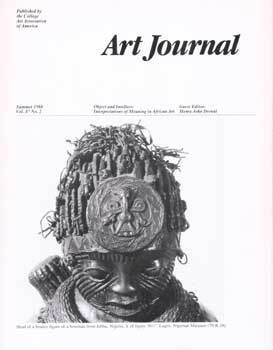Item #75-5263 Art Journal, Summer 1988 Vol. 47, No. 2, (Themes: Object and Intellect:...