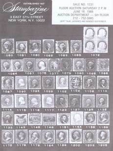 Item #75-6786 Stampazine Floor Auction: Jun. 18, 1988, Sale No. 1231 Lot #s 1 - 3799. Stampazine
