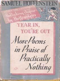 Item #75-6796 Year In, You're Out: More Poems of Practically Nothing (Design for Laughing–...