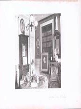 Item #75-6891 Photogravure of Longfellow's Study. 19th Century Artist