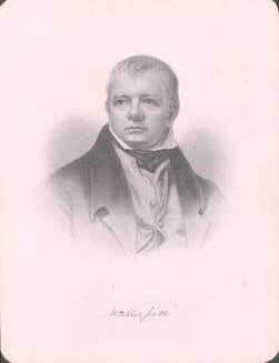 Item #75-7004 Portrait of Walter Scott. H. B.. ? Hall, Engraver.