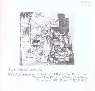 Item #75-7741 Arts in prints, Number Six, New Acquisitions in the Kennedy Galleries Peint...