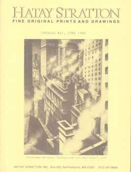 Item #75-7755 Hatay Stratton Inc. Fine Original Prints and Drawings, Catalog #27, June 1986....