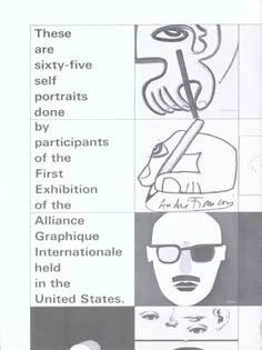 Item #75-7779 These Are Sixty-five Self Portraits Done By Participants of the First Exhibition of...