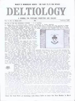 Item #75-7801 Deltiology, A Journal for Postcard Collectors and Dealers: The Fad of the Fab...