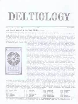 Item #75-7802 Deltiology, A Journal for Postcard Collectors and Dealers: Old English Pottery &...
