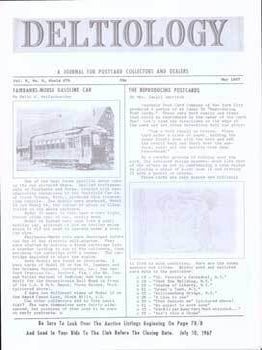Item #75-7804 Deltiology, A Journal for Postcard Collectors and Dealers: Fairbanks-Morse Gasoline...
