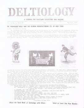 Item #75-7813 Deltiology, A Journal for Postcard Collectors and Dealers: Dr. Bernhardt Wall and...